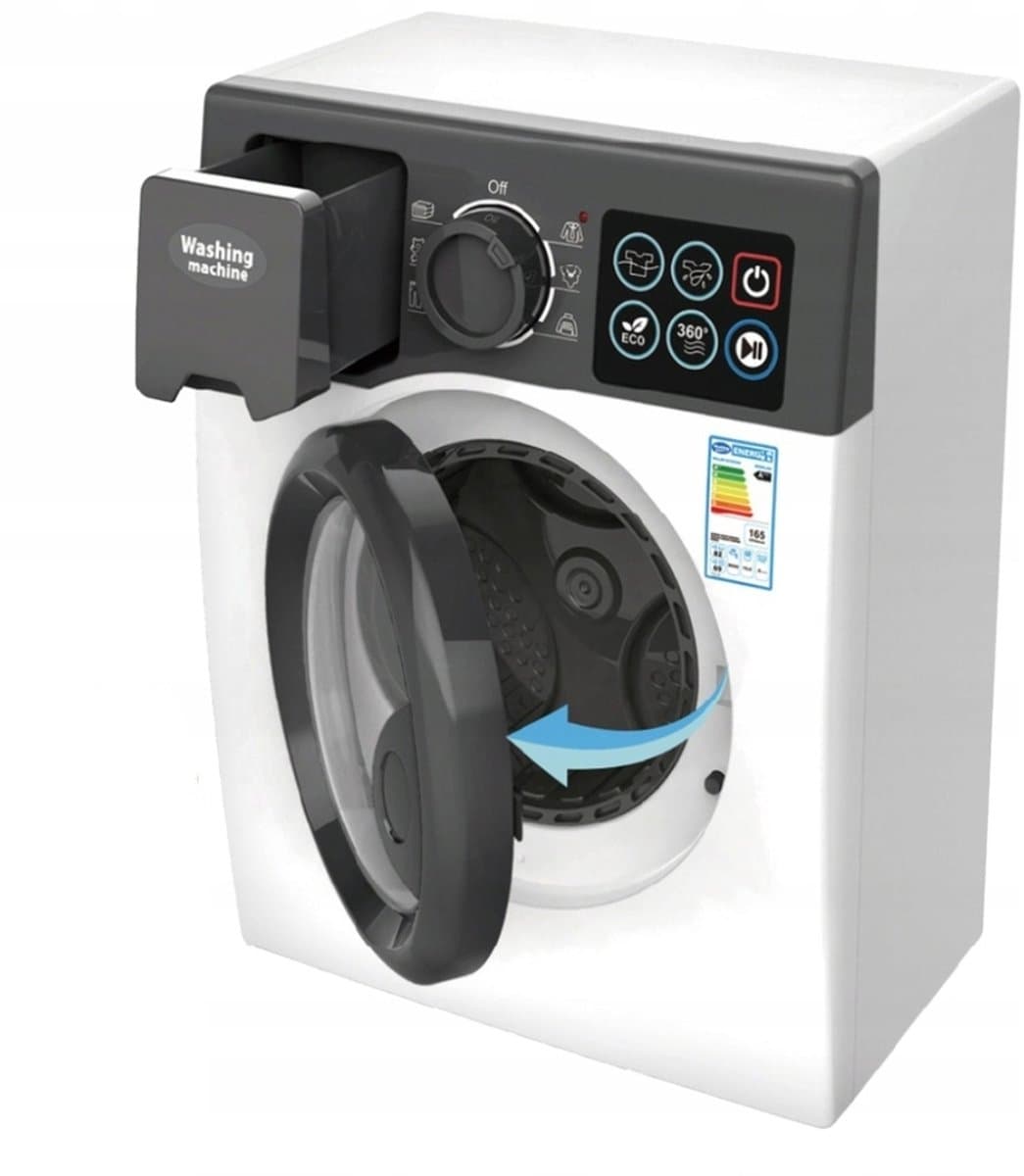Ilso speelgoed wasmachine - realistische functies - roterende trommel - licht en geluid - inclusief batterijen