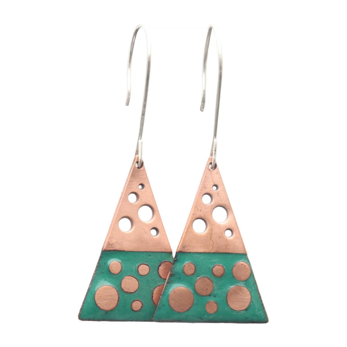 Bela Donaco - Oorbellen Enamel – Glas Emaille – Bohemian – Sterling Zilver -Turquoise