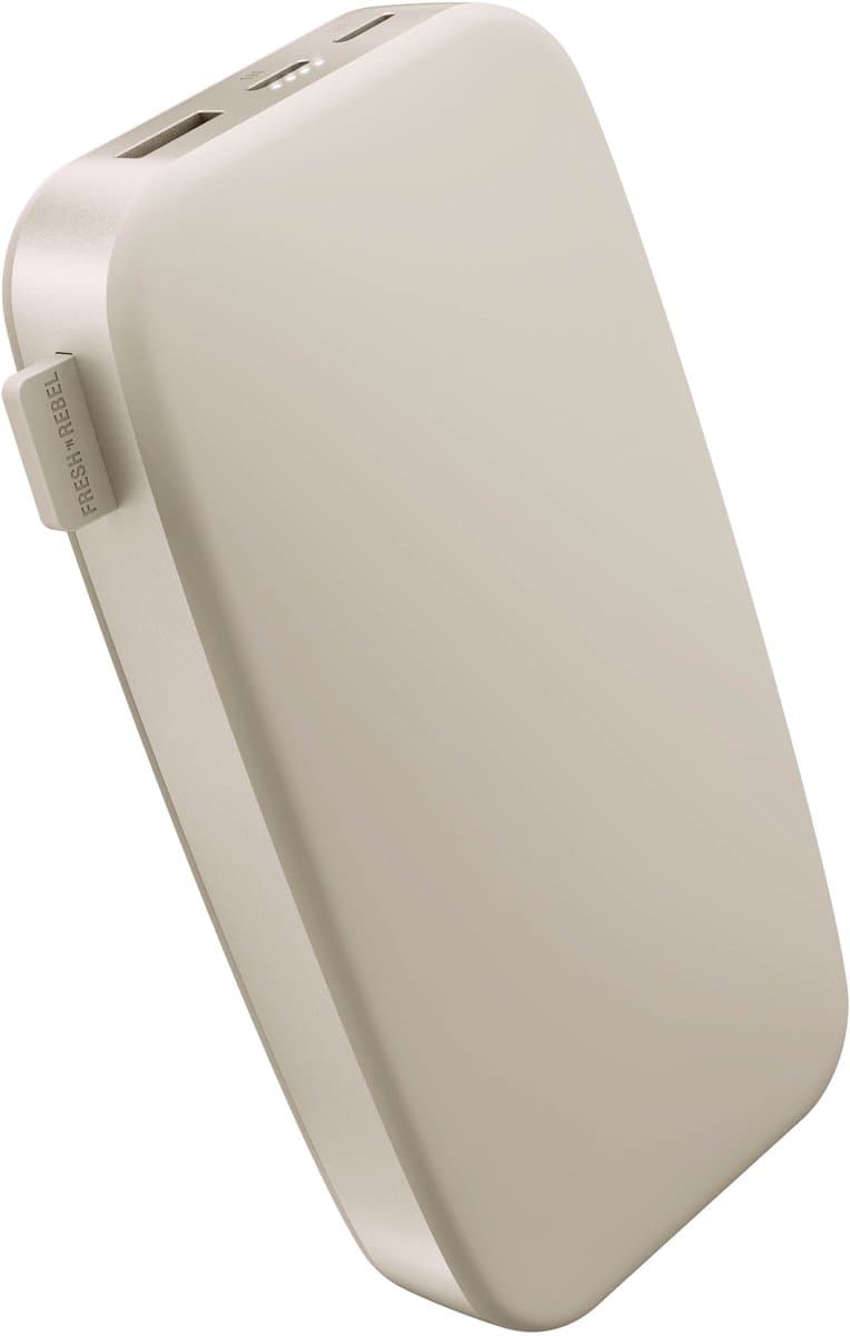 Fresh 'n Rebel Powerbank 24000 mAh – Krachtige Powerbank - Ultra Snellader (20W PD) - Silky Sand