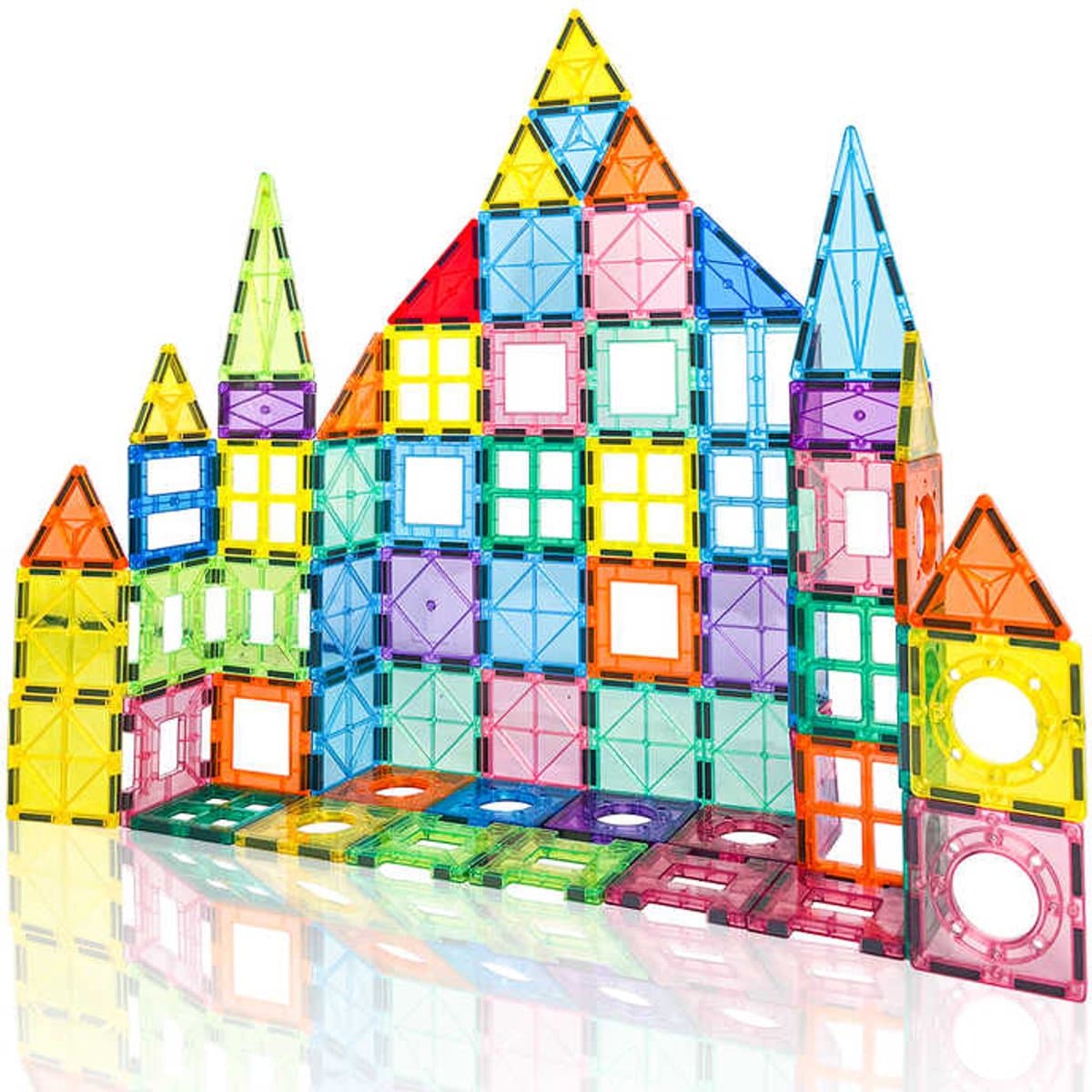 BOECK - Magnetic Tiles - Magnetisch Speelgoed - 38 stuks - Constructie speelgoed - Magnetische tegels - Montessori speelgoed - Magnetic toys - Magnetische bouwstenen - Speelgoed Kinderen - Trendy nu - Duurzaam