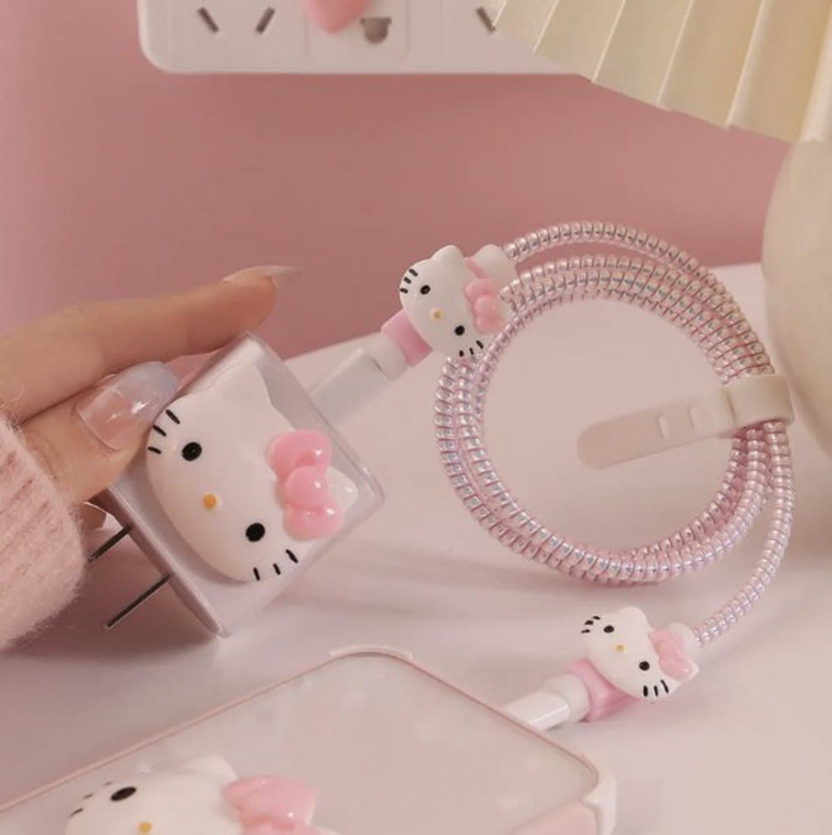 iPhone kabel beschermer - Oplader beschermer - Hello Kitty - Bescherm - Iphone kabel bescherming