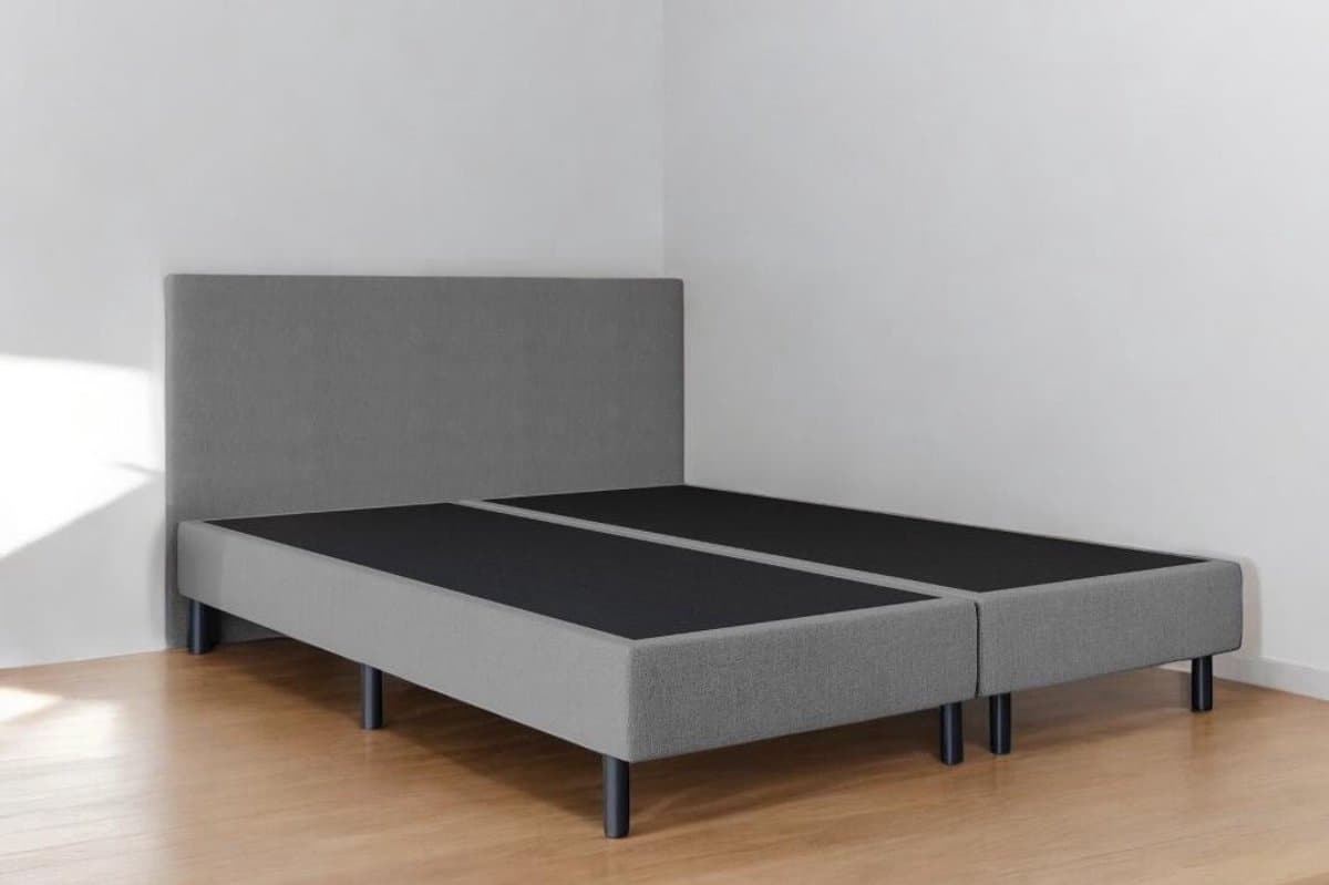 Boxspring Essential - 140x200 Zonder matras - Grijs Glad - BG Homestyling