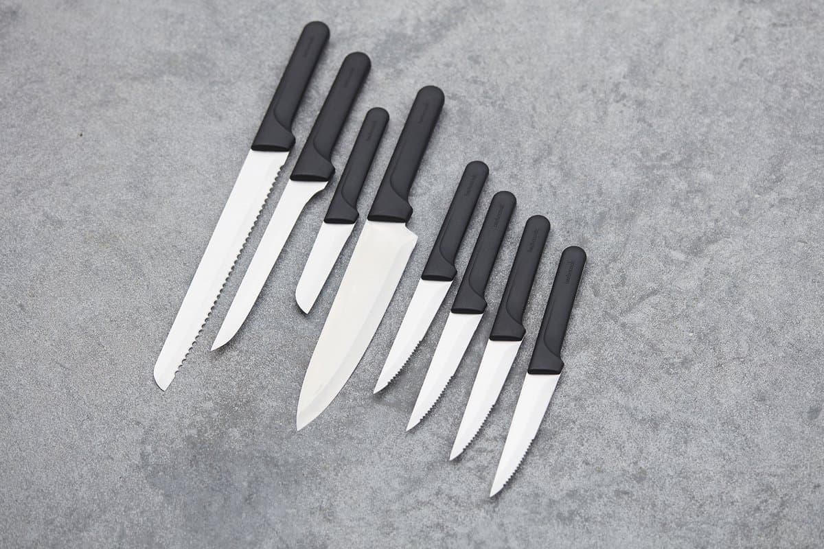 Barbecook Olivia - Steakmessen - 4 stuks - Vaatwasserbestendig - RVS - Zwart - 25cm