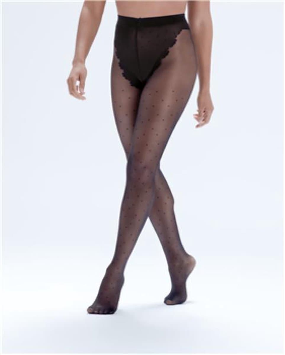 Pretty Polly Panty - Eco-Wear - Duurzaam - Biodegradable met Nopjes - 20 Den. - XL - Zwart