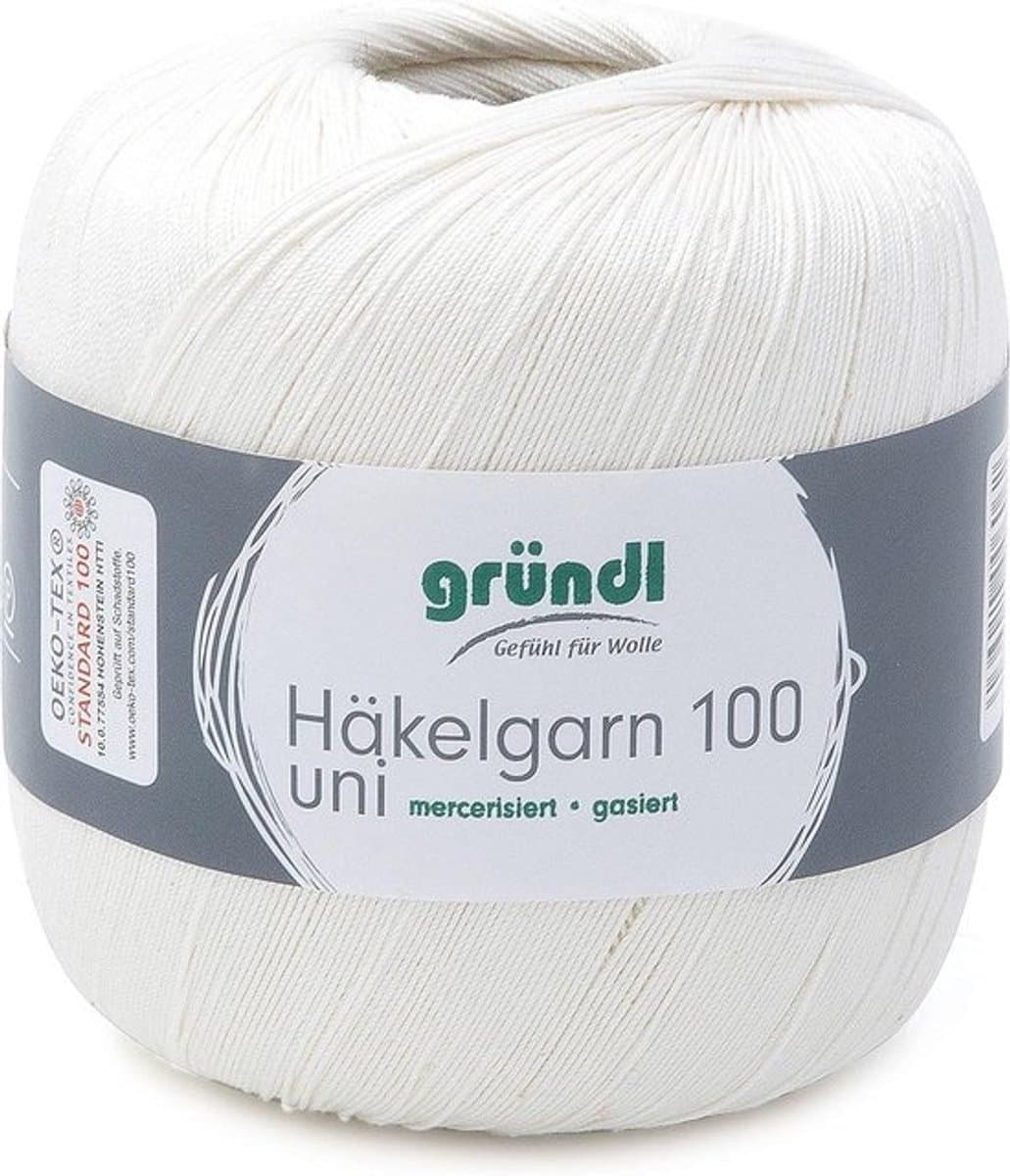Haakgaren 100% katoen - 100g met 566m lengte voor haken