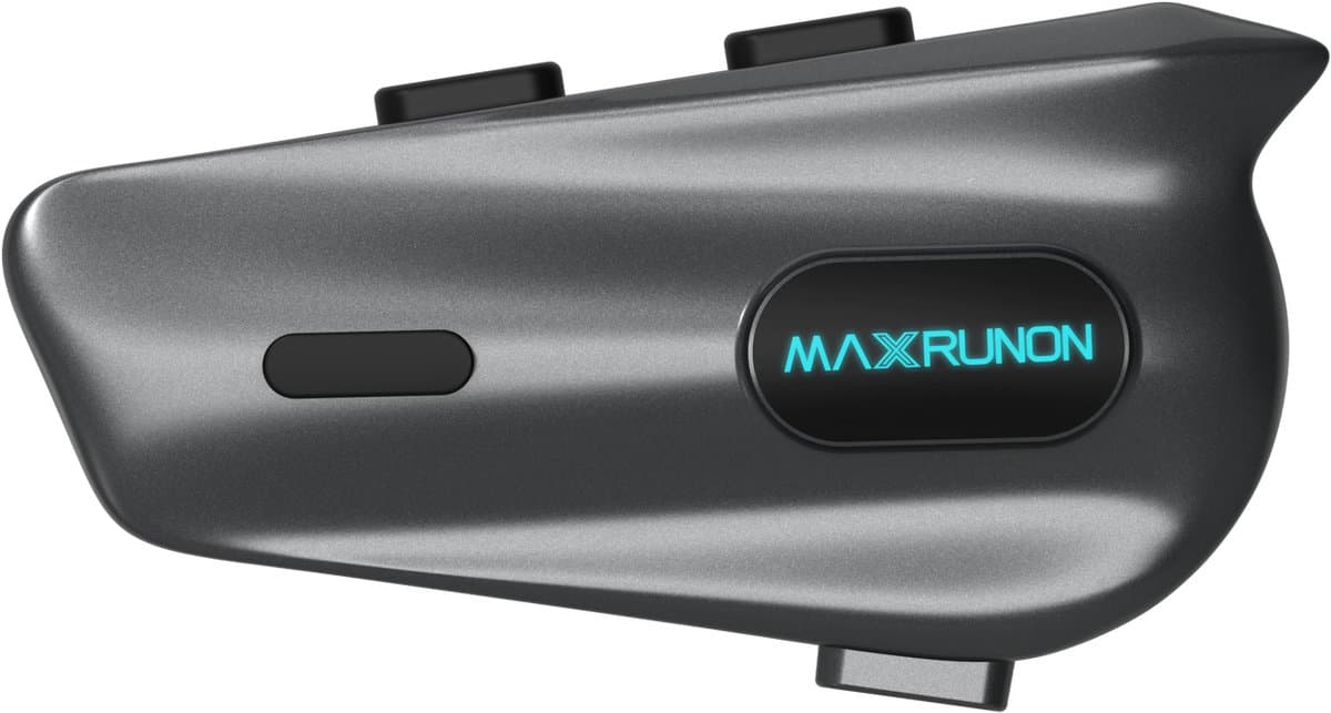 MAXRUNON 2Y Motor Intercom - Bluetooth 5.3 Motorhelm Headset voor 2 Rijders - 500m Bereik - Ruisonderdrukking - FM Radio - IPX5