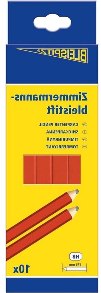 timmermanspotlood - bouwpotlood - ambachtspotlood - markeren - hout - beton - brede - grafietvulling - 175 mm - niet gespecificeerd