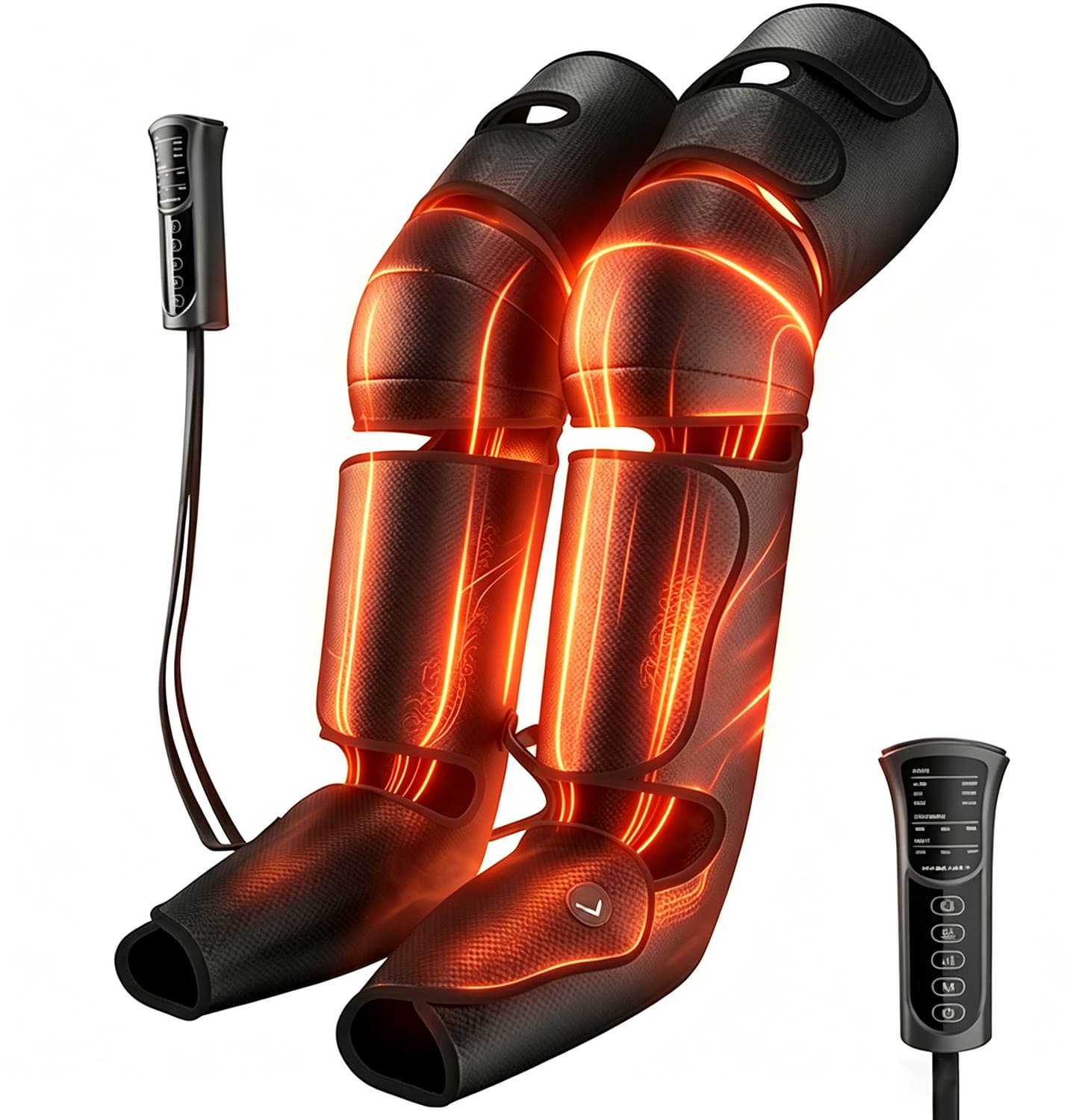 ZOSUDULL-Beenmassage Apparaat - Elektrische Beenmassage Met Luchtcompressie En Warmte - Recovery Boots Met 360° Air Massage - 6 Massageprogramma's - 3 Drukstanden - Voor Knie Kuit Voet Ontspanning En Sportherstel