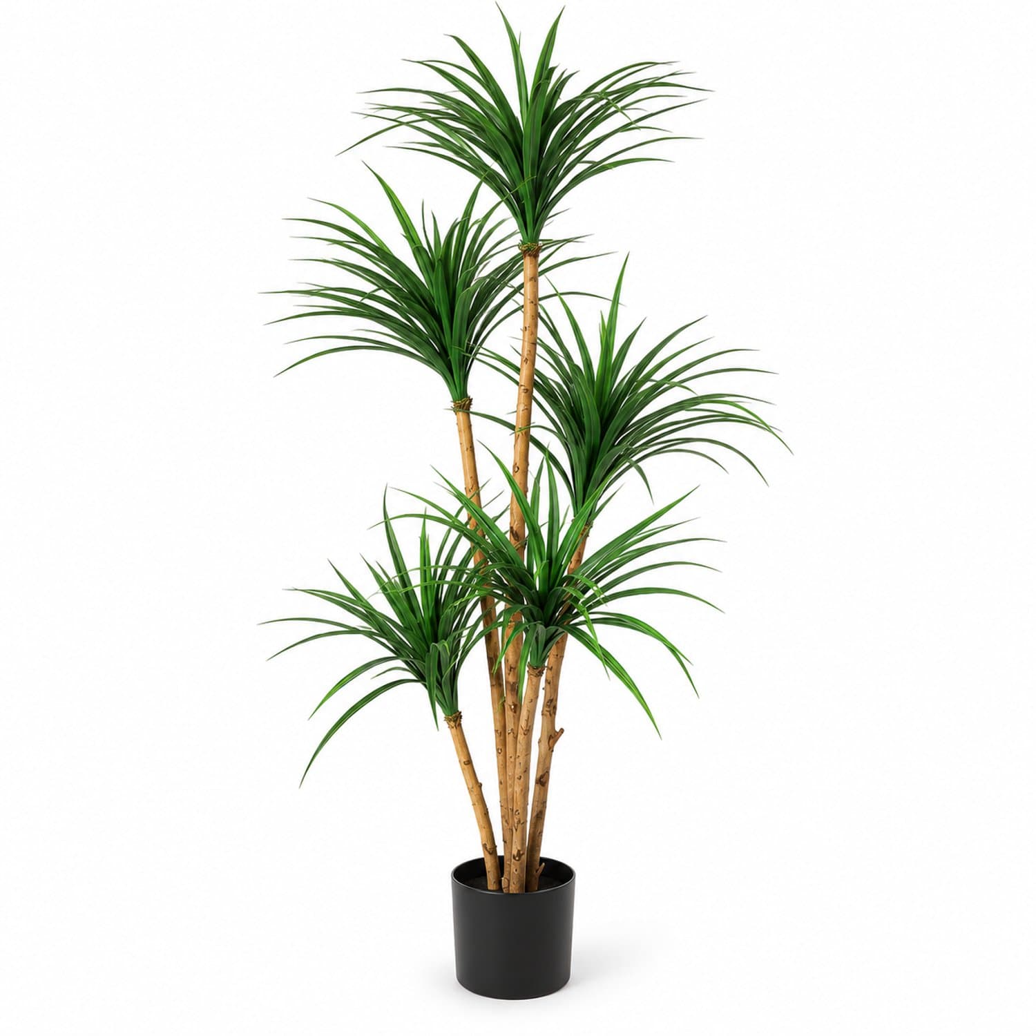 Luxevo Kunstplant Dracaena 150 cm – Realistische Yucca Kunstboom – Verstelbare Bladeren