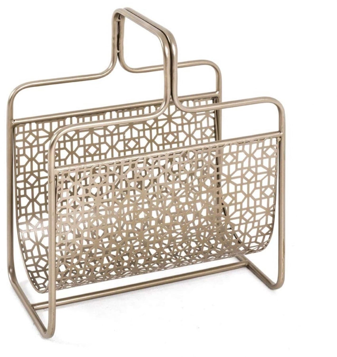Metalen Krantenhouder - Tijdschriftenrek Organizer - Papier Archiveren - Goud