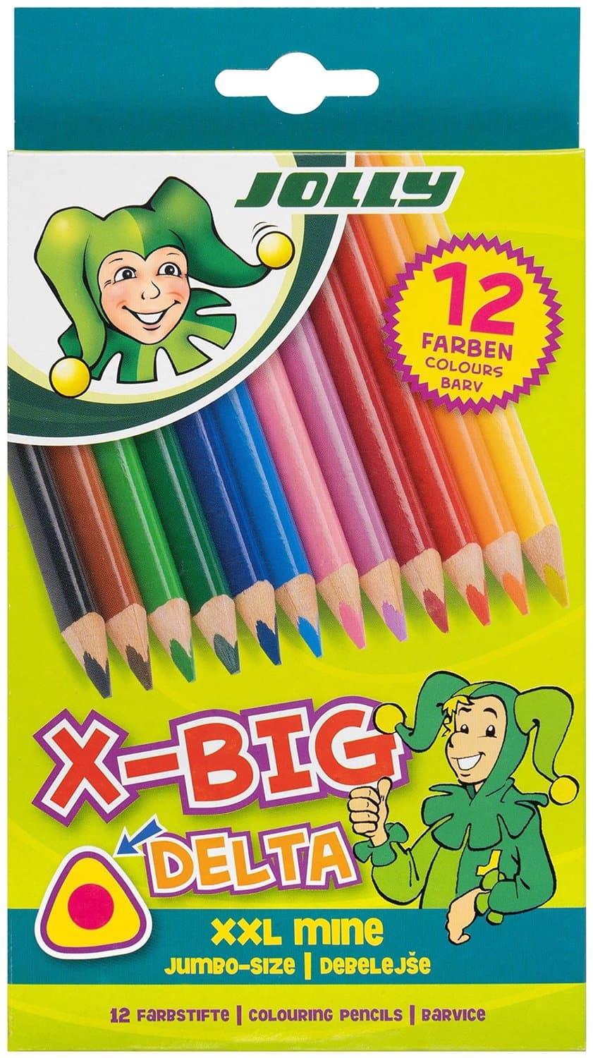 12 Stuks Extra Dikke Driehoek Krijtjes, Schokbestendig en Veilig