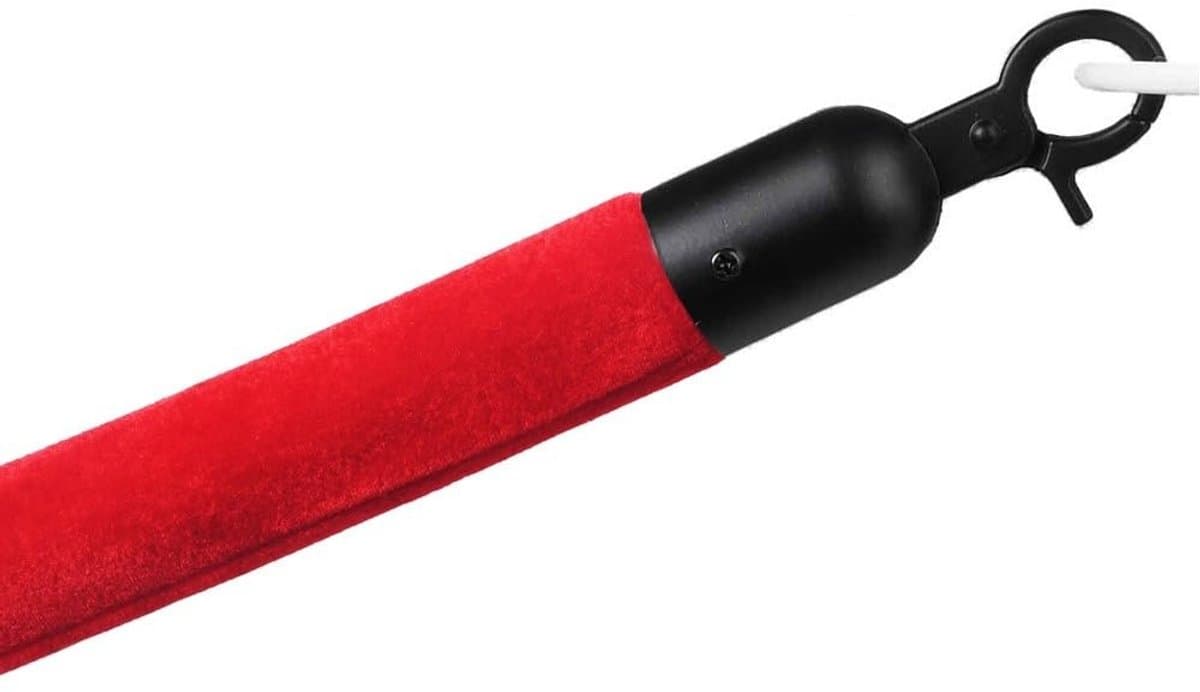 Afsluitkoord voor tapijtpollers - velours (bruin, rood) - ShopVlot