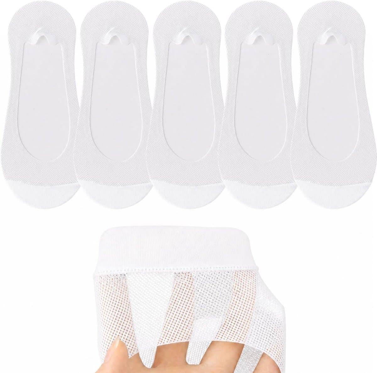 Onzichtbare Sokken Dames, No Show Sokken Dunne Katoenen Low Cut Liner voor Ballerina's en Loafers