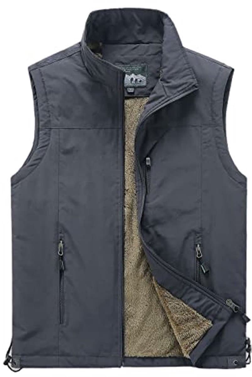 Lichtgewicht mouwloos fleece vest voor heren - Stijlvolle bodywarmer voor outdoor activiteiten