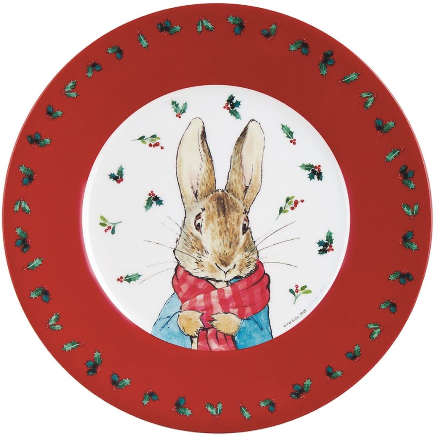 Kerst Bordje Peter Rabbit 20 cm