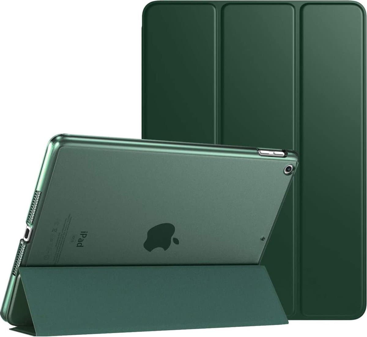 YONO Hoes geschikt voor iPad 9 10.2 inch - 9e Generatie - 8e - 7e - 2021 - 2020 - 2019 - Case Cover - Tablet Hoesje - Donkergroen