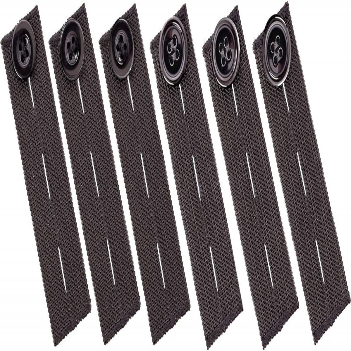 Mmgoqqt 6 Stuks Elastische Broekverlenger Knopverlenging - Reeks Hars Zachte Comfort Uitbreiding