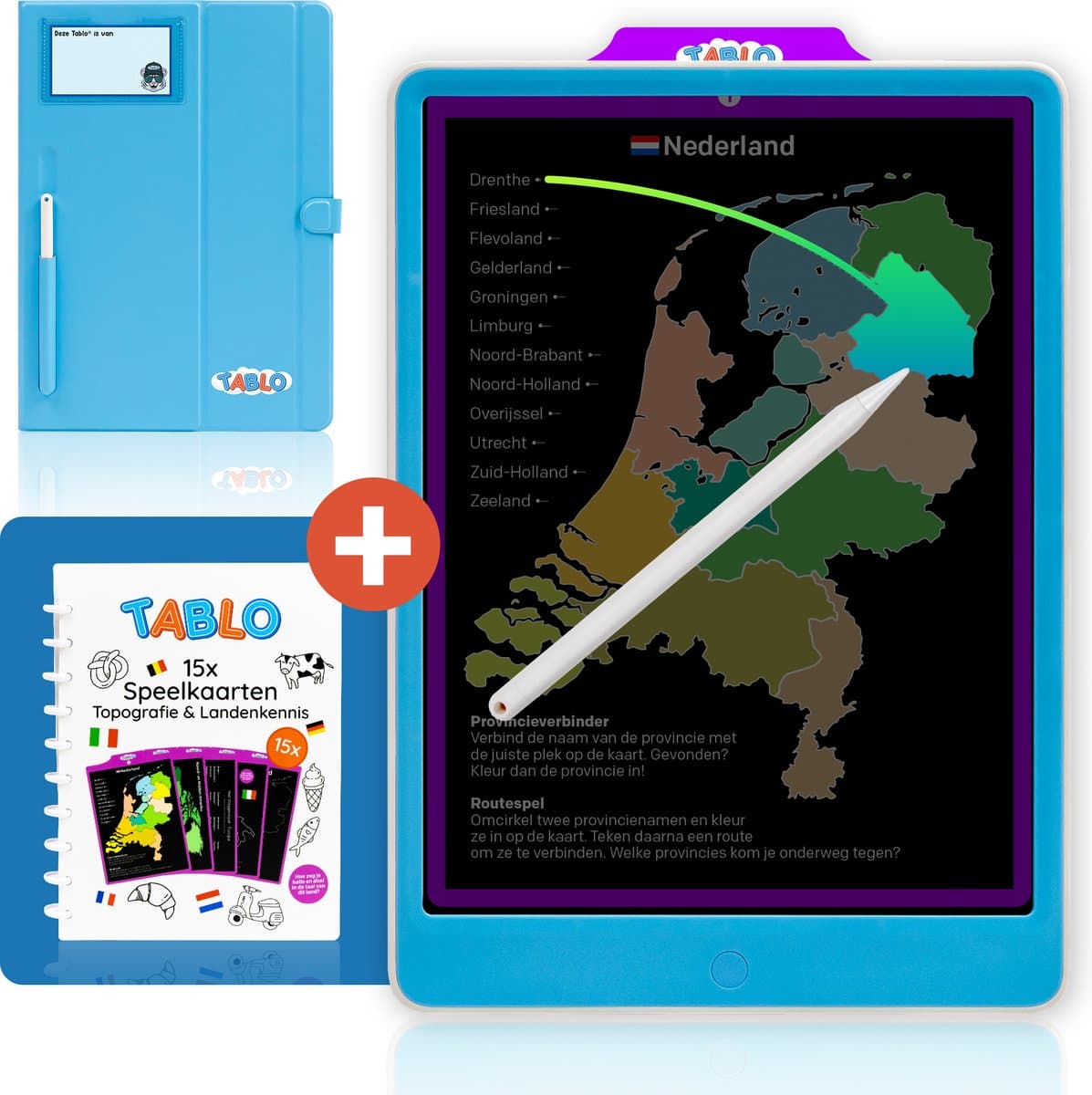 Tablo Topografie & Landen Combi - Tekentablet - Educatief speelgoed voor 4-7 jaar
