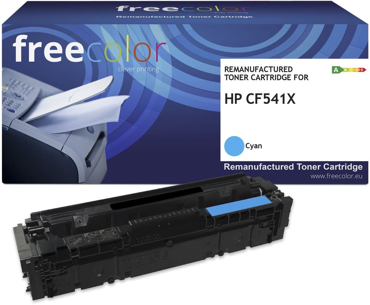 freecolor M254C-HY-FRC Toner Single vervangt HP CF541X Cyaan 2500 bladzijden Compatibel Toner