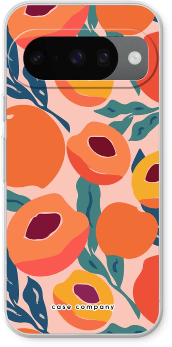 Case Company® - Hoesje geschikt voor Google Pixel 10 hoesje - Perzik - Soft Cover Telefoonhoesje - Bescherming aan alle Kanten en Schermrand