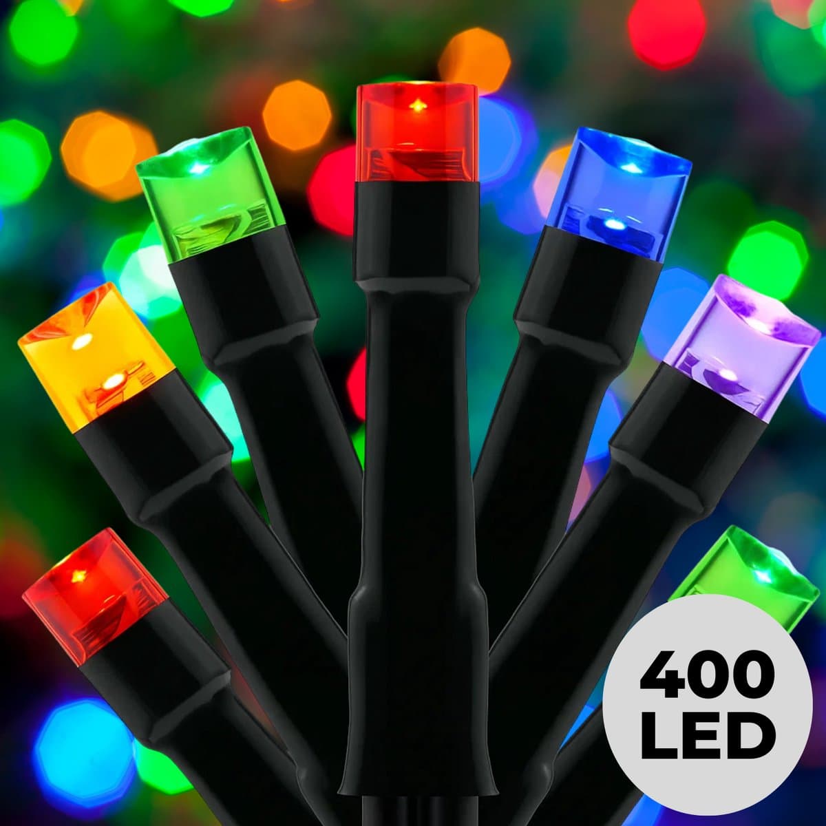 Lomera Kerstboomverlichting - Kerstverlichting - Kerstlampjes Buiten - Multicolor LED - 400 LED Lampjes - 8 Lichtfuncties - Timer Functie - Geheugen Functie - Ip44 - 6 Meter - Voor Binnen en Buiten - Clusterverlichting