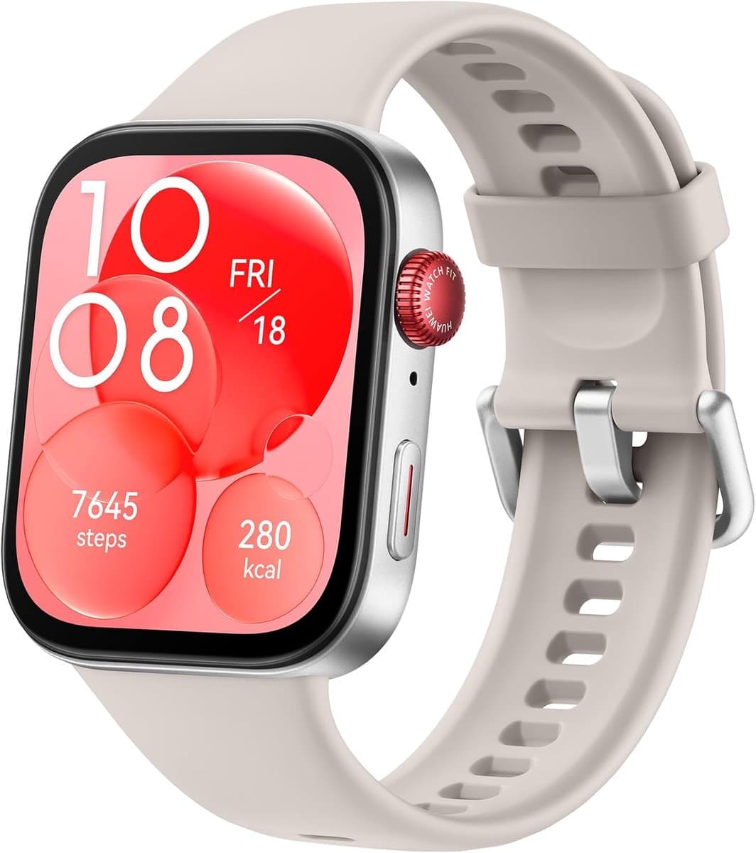 Ultradunne smartwatch met AMOLED-scherm van 1,82 inch, fitness- en gezondheidsbeheer, batterijduur tot 10 dagen, wit