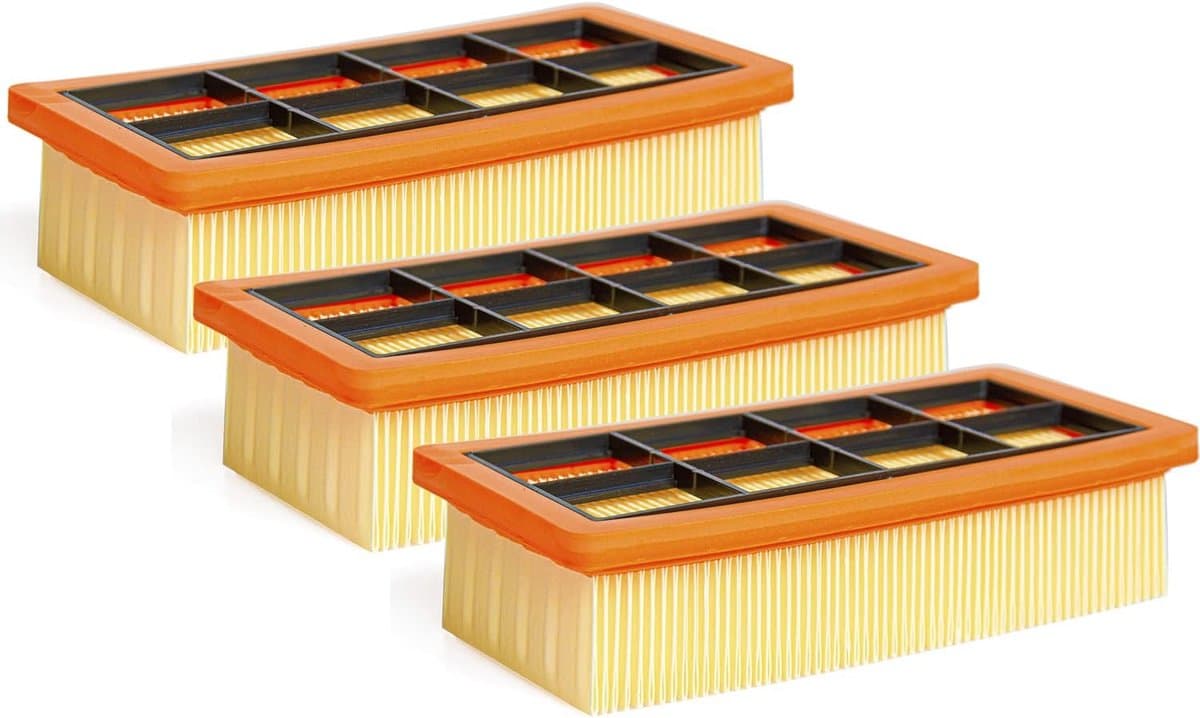 3-delige Filterset - Geschikt voor Karcher AD2 AD2 Batterij AD3 AD3.000 AD3200 AD3 Premium AD4 Premium Stofzuigers, 6.415-953.0