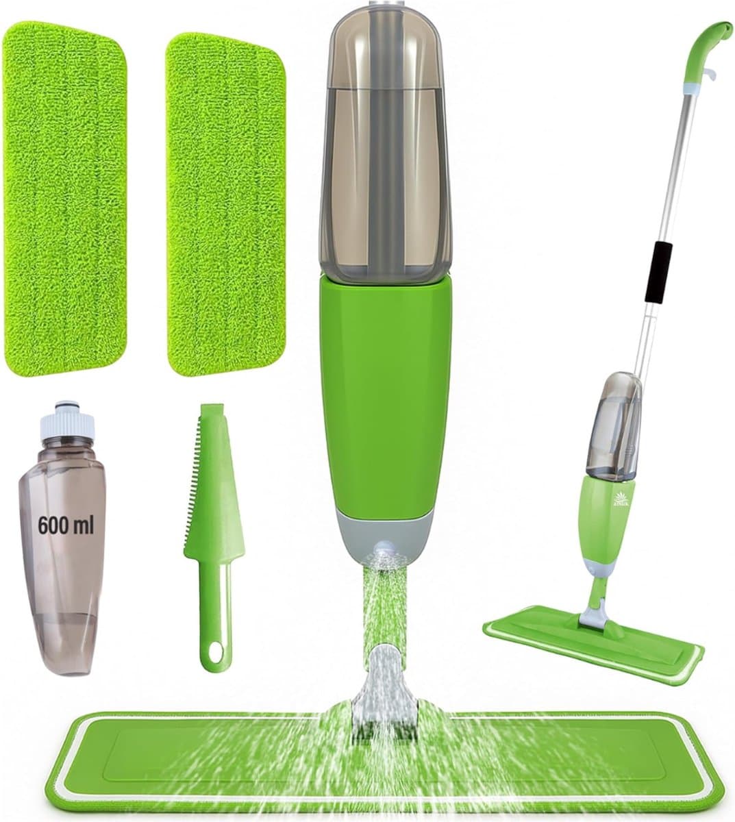 MMP® Dweil met spray - Dweil - Mop - Groente - 44cm x 22cm x 10cm