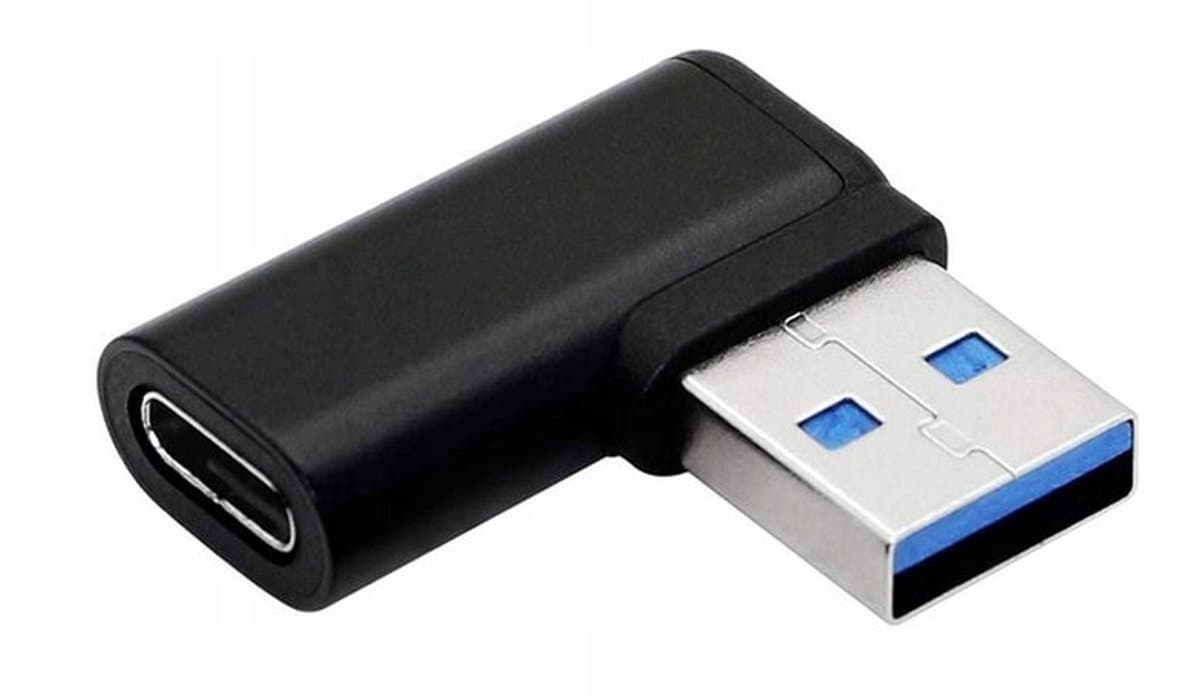 Hoekadapter USB 3.0 naar USB-C 3.1 OTG - Rechts