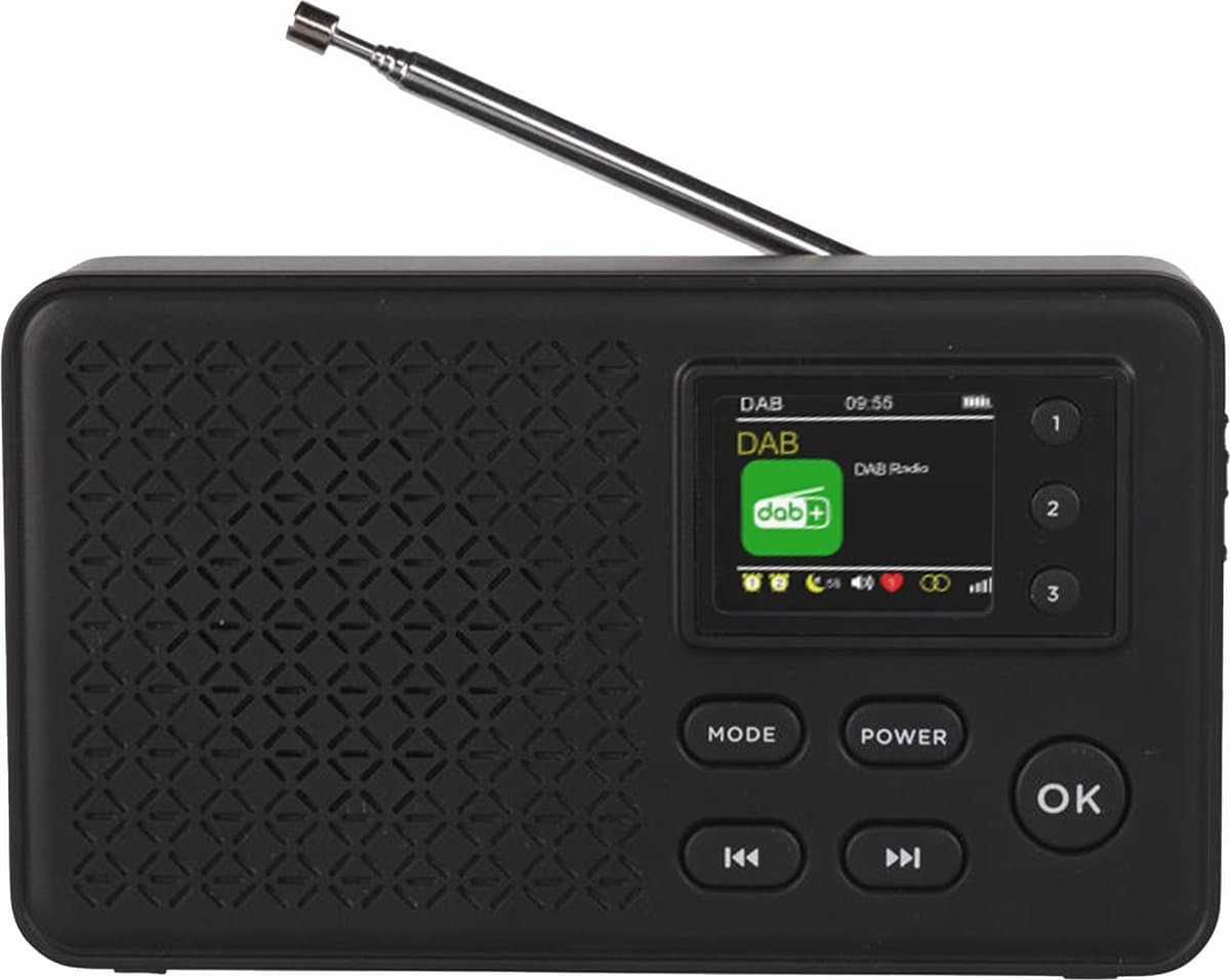 Denver DAB Radio - Bluetooth - DAB+/ FM Radio - 40 voorkeuzezenders - Wekkerradio - DAB57B