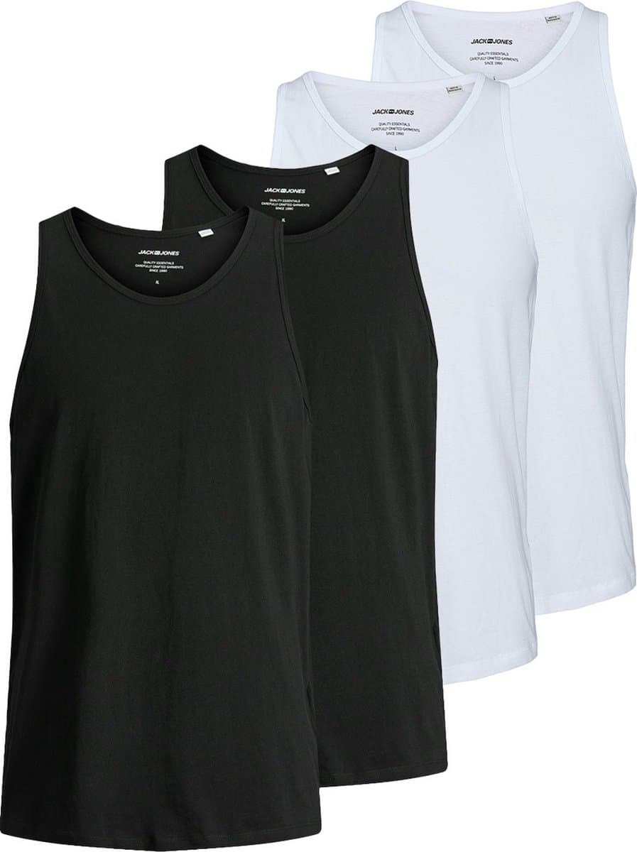 Jack & Jones Heren onderhemd 4 pack Jacbasic