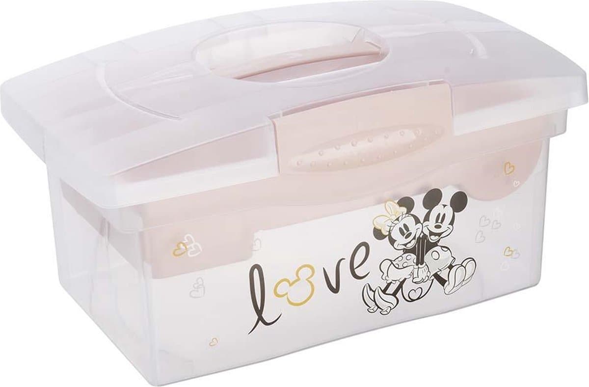 Keeeper Minnie Mouse Roze Draagbare Opbergbox met Organizer 1220258124700