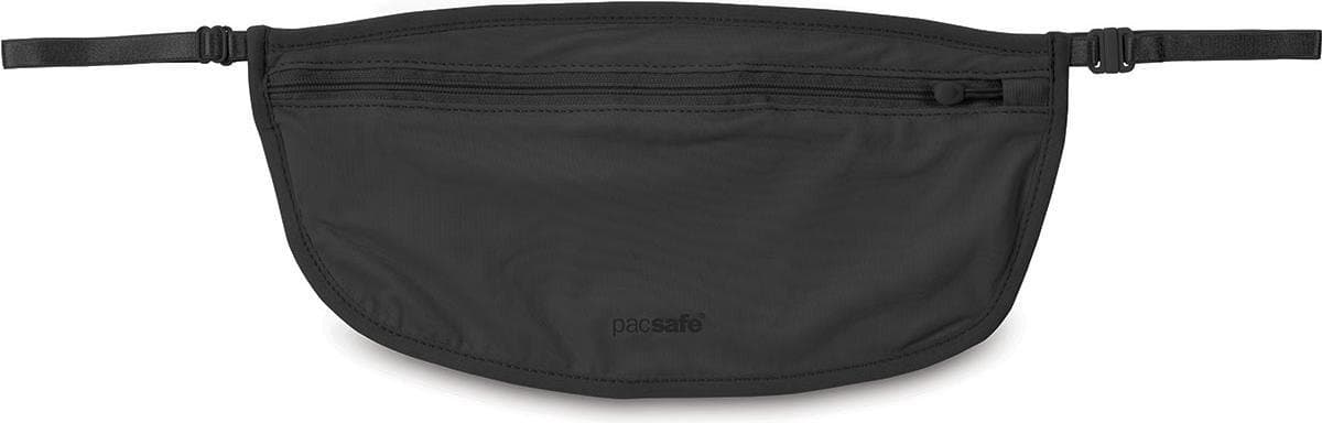 Pacsafe Geheime Heuptas - 13 x 27 x 0.3 cm - RFID-blokkerend - Waterafstotend - Wasbaar - Zwart