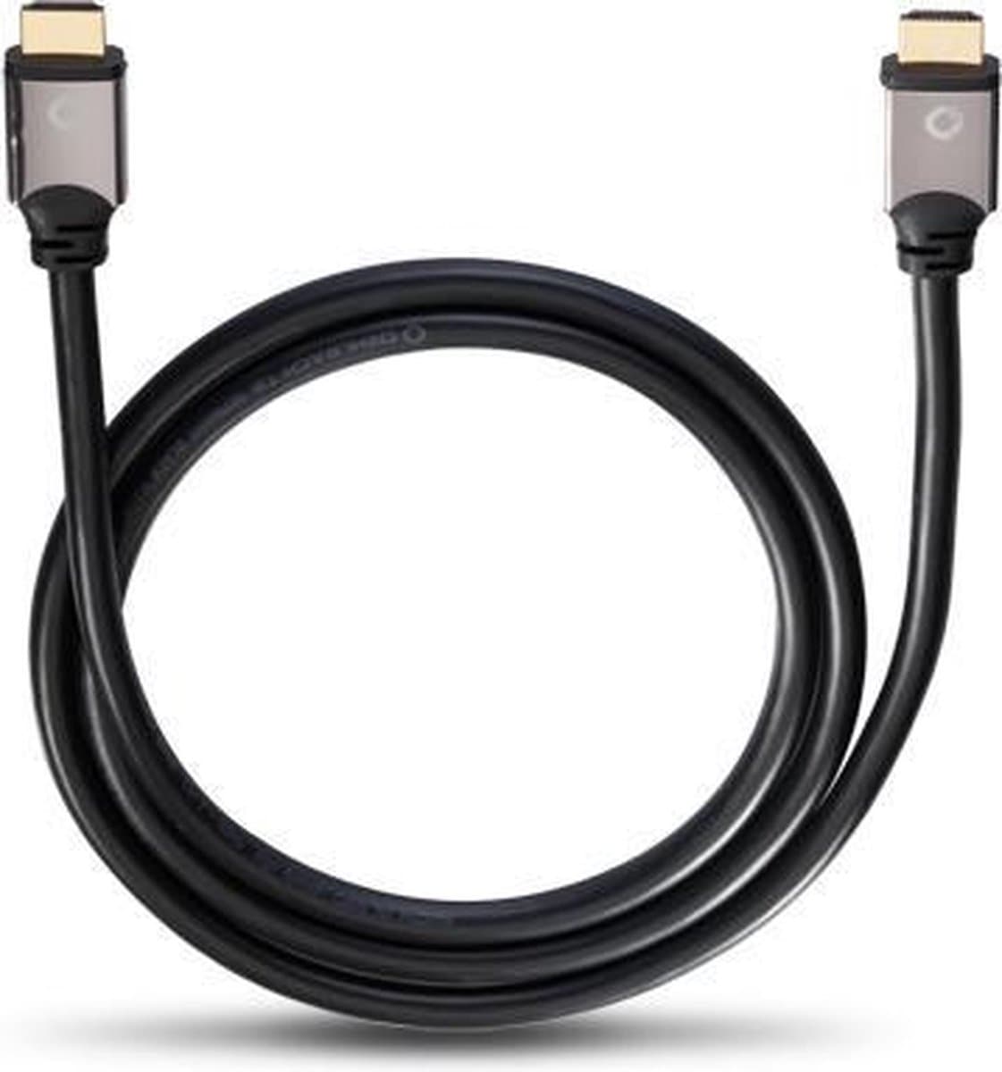 Oehlbach 92458 HDMI-kabel HDMI Aansluitkabel HDMI-A-stekker, HDMI-A-stekker 10.00 m Zwart 4K UHD, Audio Return Channel