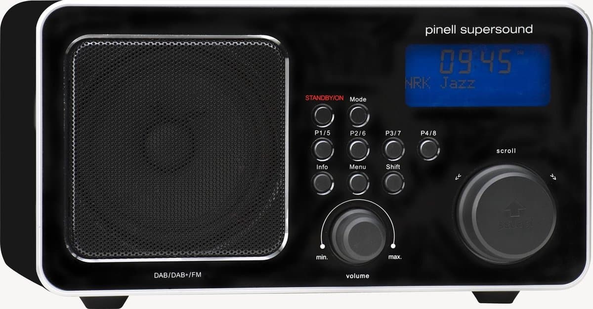 Pinell Supersound DAB+ Zwart