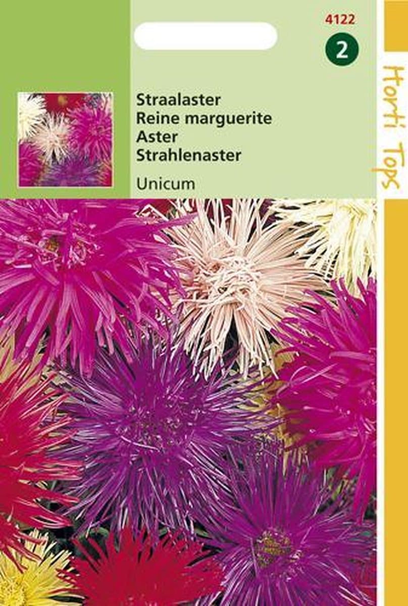 Hortitops Zaden - Callistephus Chinensis Unicum Gemengd