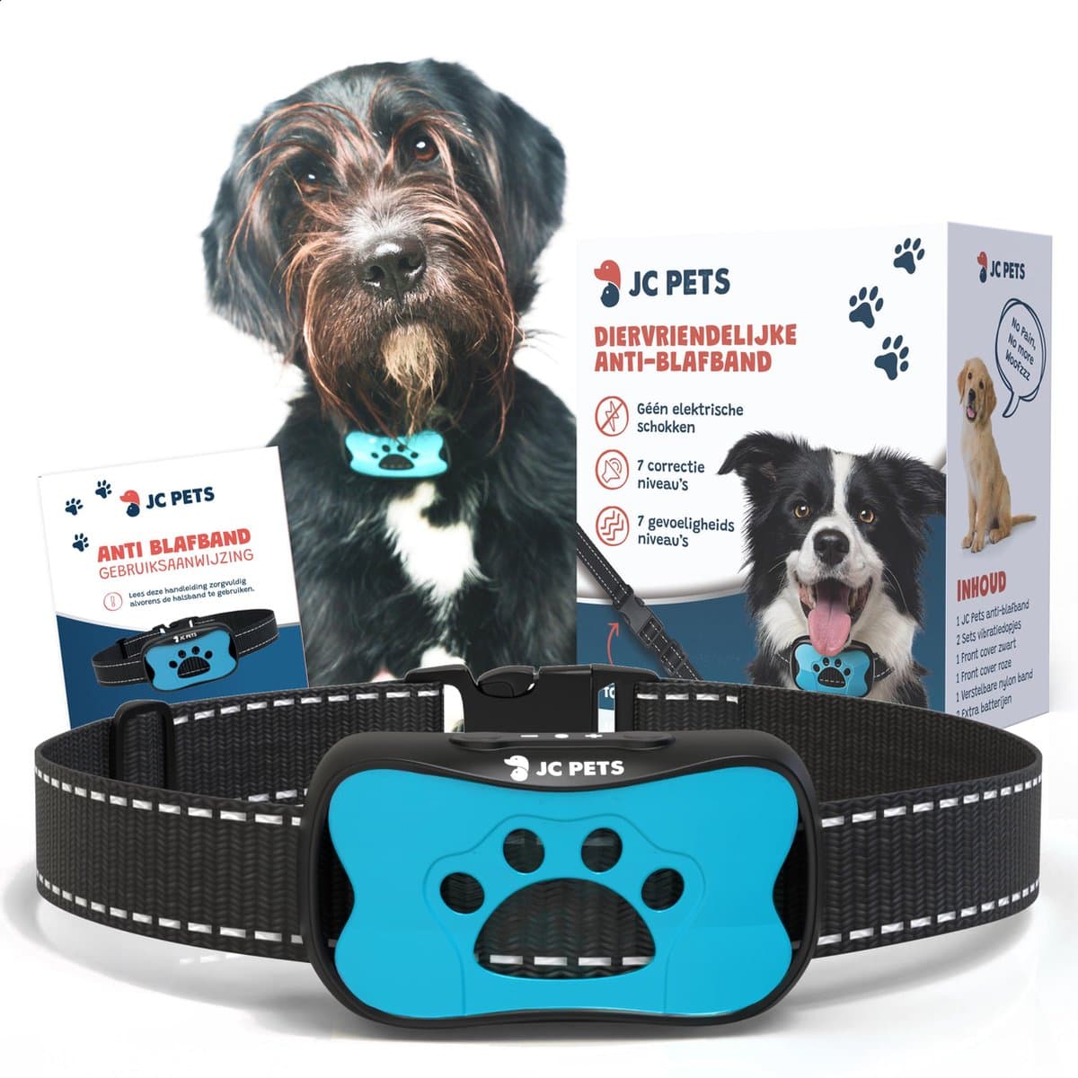 Anti Blafband - Blafband Voor Honden - Anti Blaf Apparaat - Blafband - Zonder Schok