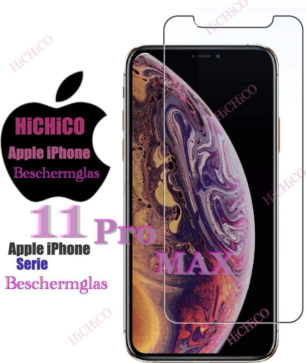 iPhone 11 Pro max Screenprotector Glas - iPhone 11 Pro max Beschermglas Screenprotector Glas - iPhone 11 Pro Max Glazen bescherming 2.5D 9H 0.3mm 2pcs