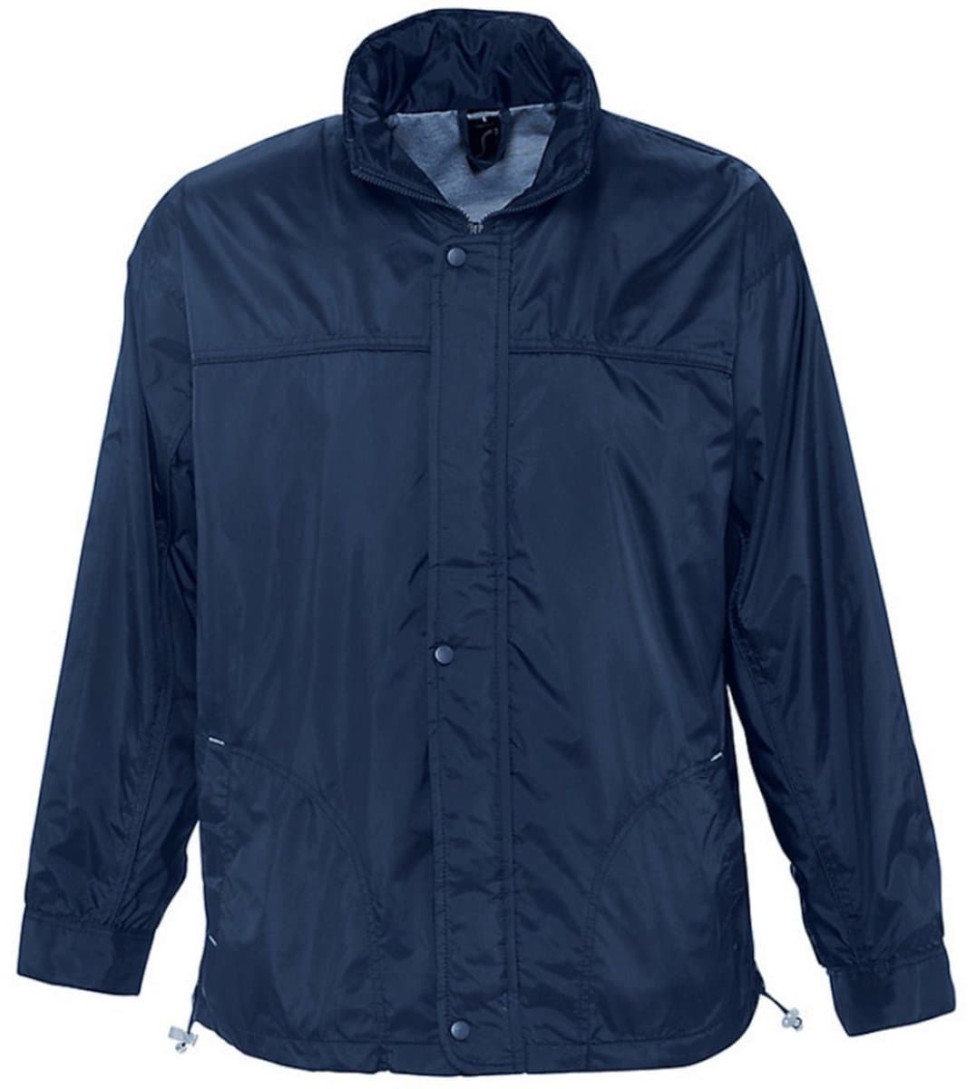 SOLS Mistral Unisex Gevoerde Lichtgewicht Windbreker Jasje (Marine)