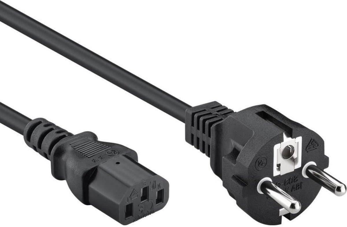 C13 apparaatsnoer - 2 meter - Zwart - Allteq