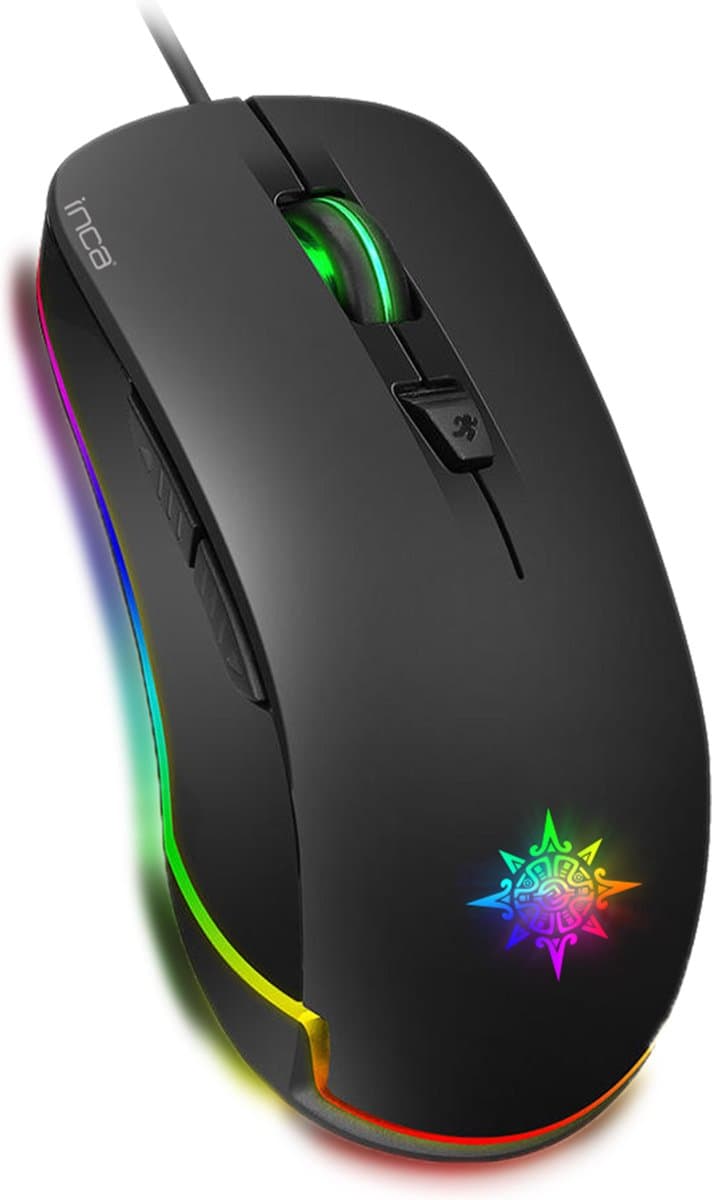 BasicTeQ: INCA IMG-327 OPHİRA IMG-327 Professional GAMING MOUSE/GAMING MUIS - RGB - 6D Keys, DPI: 4800 DPI