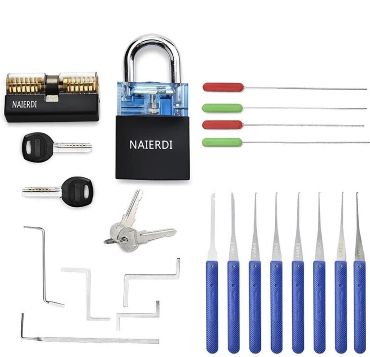 Bolture Lockpick Set - Oefenslot - Lockpicking voor Beginners en Professionals