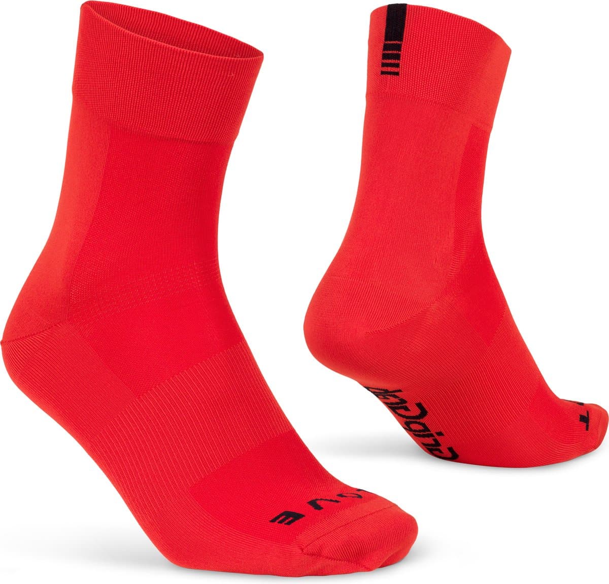 GripGrab - Lightweight SL Performance Zomer Fietssokken 1 Paar Coolmax Wielersport Sokken Regular Cut - Rood - Unisex - Maat S (38-41)