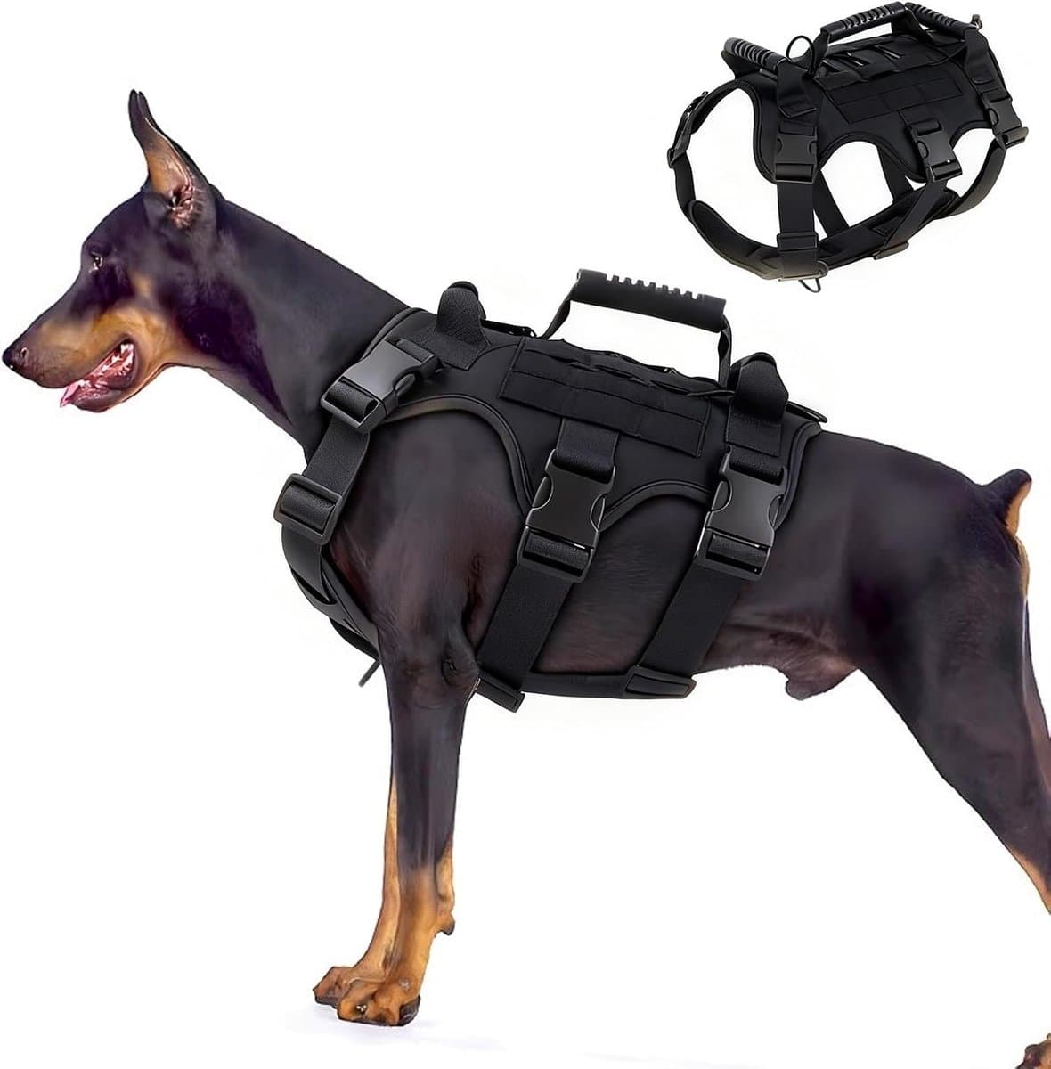 Veiligheidstuigje Hond - Anti-trek Harnas - Veilig Wandelen - Verstelbaar Ontwerp - 30-45 kg - Bruin