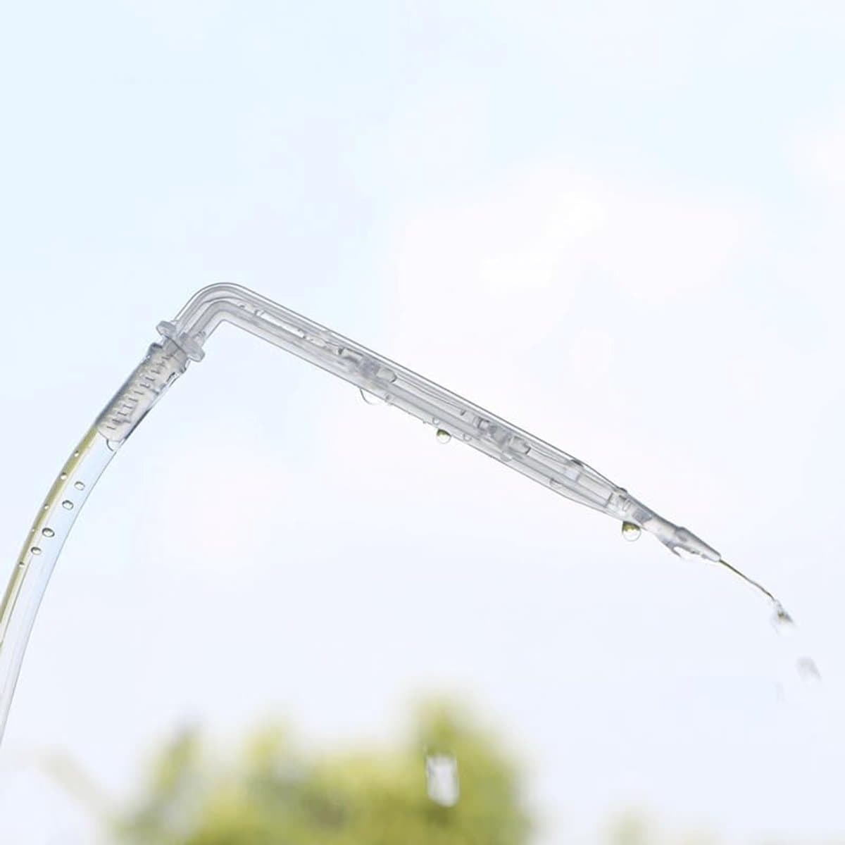 50pcs 4/7mm Transparent Elbow Arrow Droppers, Curved 1/4'' Drip Heater for Garden, Potted Plants, Irrigation Watering - ShopVlot