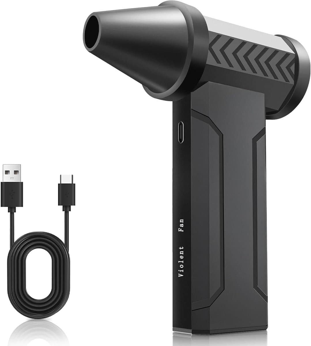 Elektrische Bladblazer - Mini Blower - Computer Reinigen - Super Windkracht - 10.000 mAh - Zwart