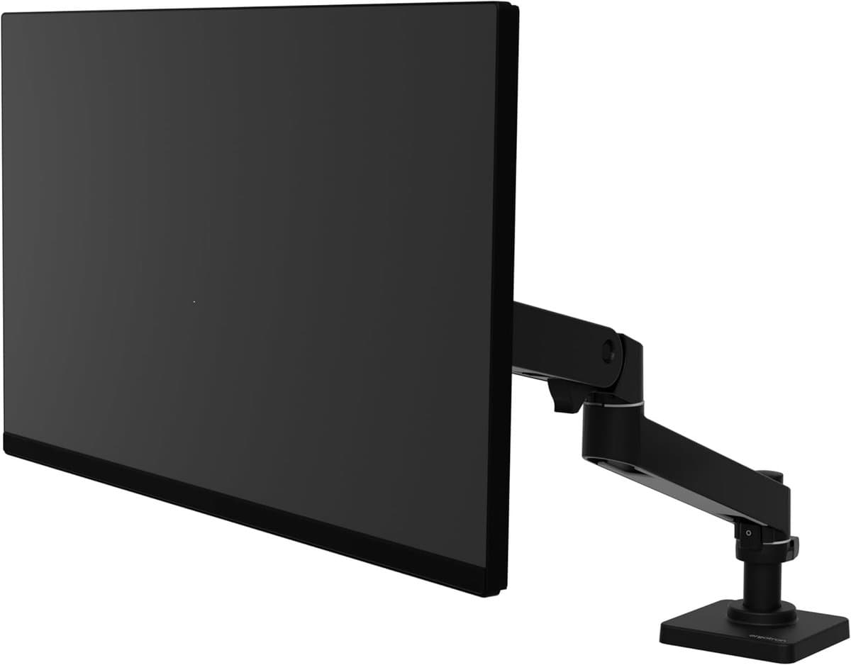 Monitorarm - Wit - Geschikt voor monitoren tot 34 inch - Verstelbare hoogte en rotatie - Voor kantoor en gaming