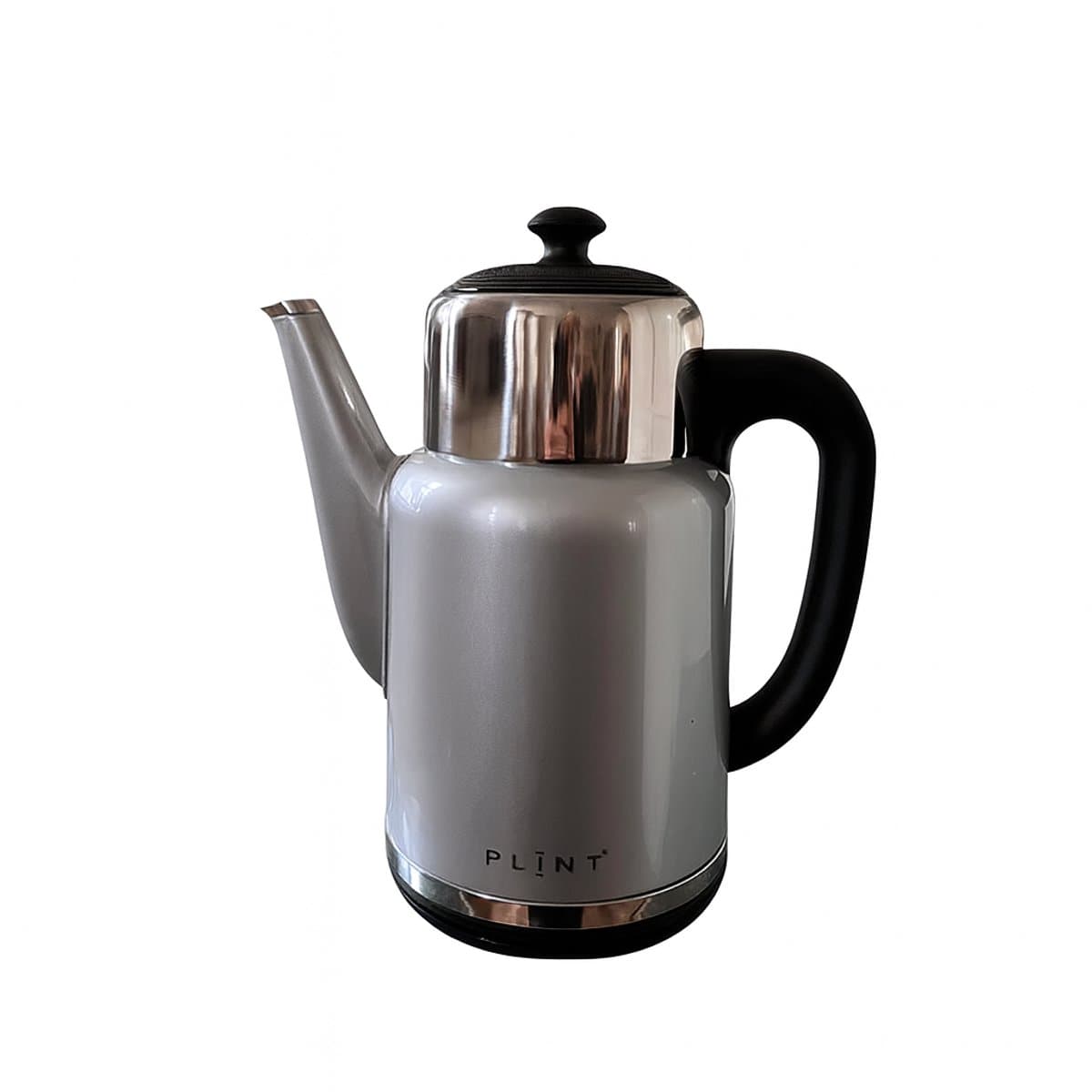 Plint Retro-Look Waterkoker 1,7 l. - Chrome - Vintage - Dubbelwandig - Temperatuurinstelling
