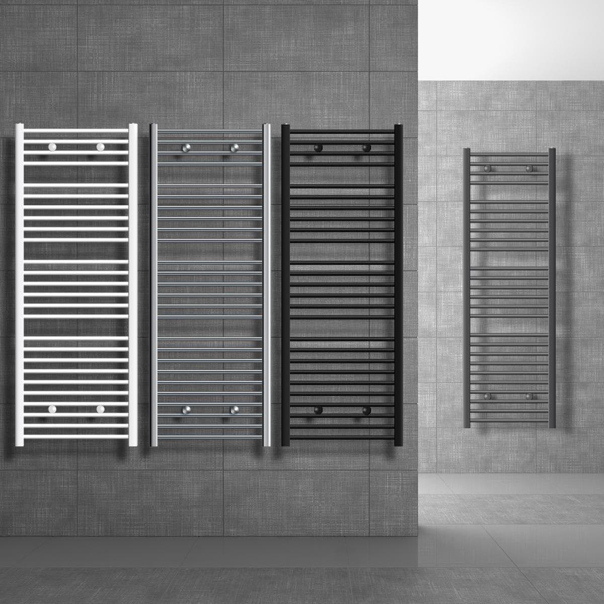 Handdoekradiator - Handdoekdroger - Badkamer Opwarmen - Digitaal Display - 30x80cm - Wit