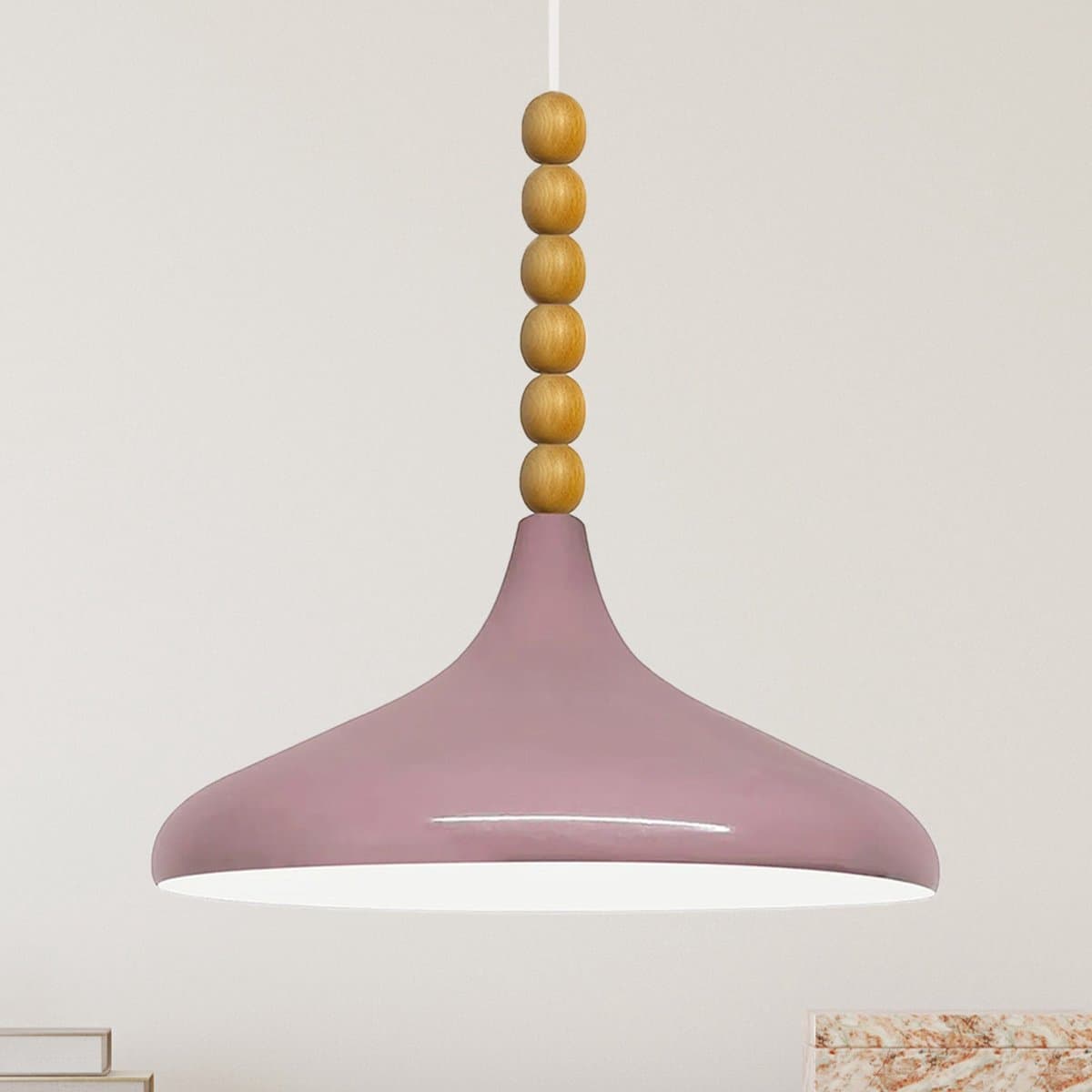 Bamyum Champion hanglamp, industriële Modern stijl, Ø35 cm, lila metalen lamp